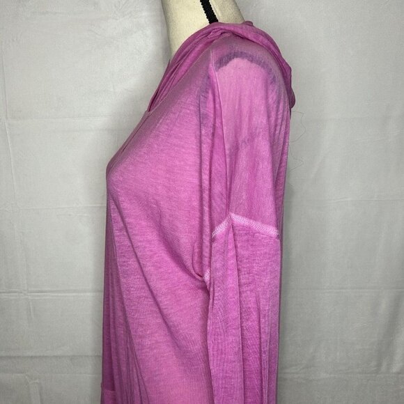 KENSIE PERFORMANCE Sz S Pink Workout Hoodie Top Lightweight - Picture 5 of 7